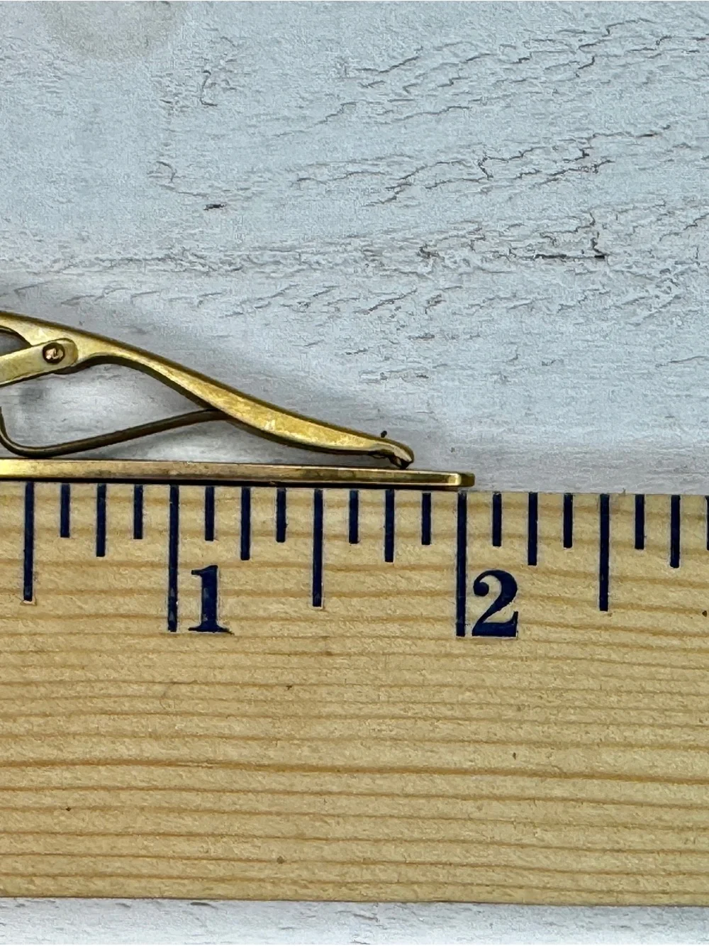 Givenchy Gold Tone & silver Tie Clip | Vintage Designer Tie Bar